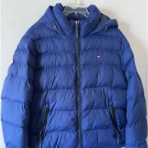Tommy Hilfiger Mens Quilted Puffer Jacket Color Royal Blue